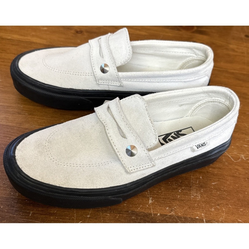 Vans Style 53 Slip-On Suede Loafer Sneaker Shoe Size 6 Retro 1950's Creeper EUC - Picture 3 of 12
